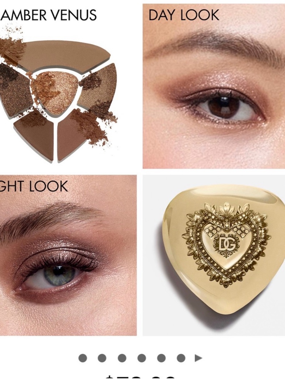Dolce & Gabbana Amber Venus Shimmery Bronze & Brown Eyeshadow Trio